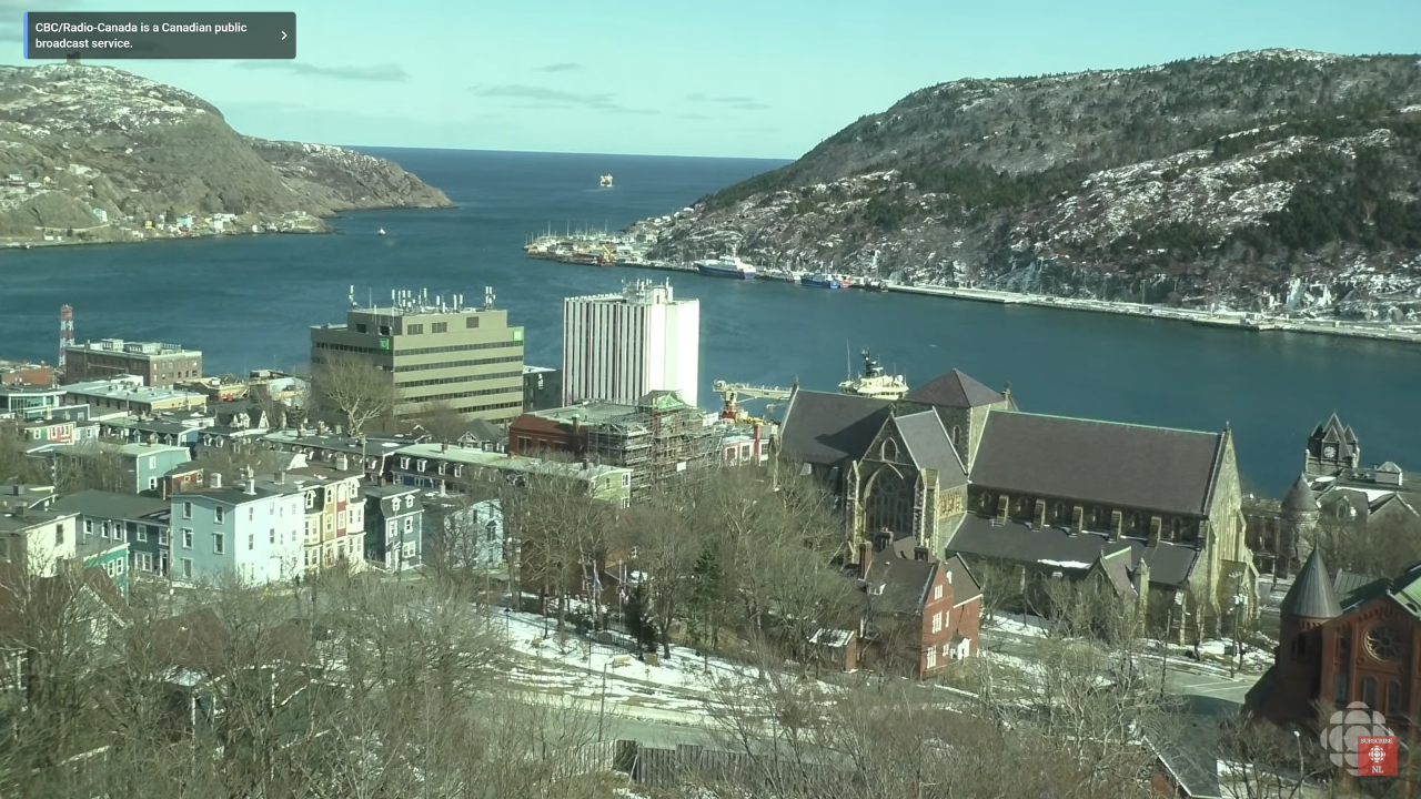 Newfoundland and Labrador Webcam | Downtown St John’s