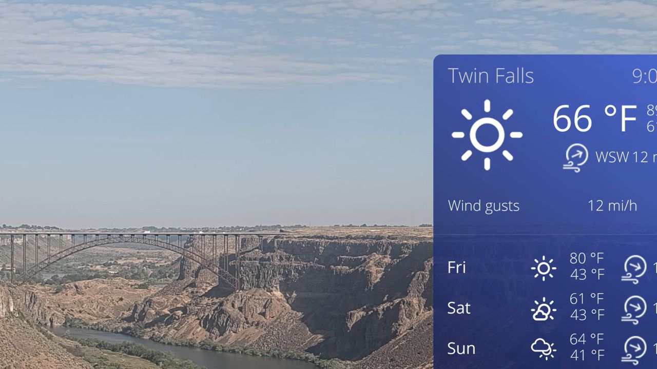 Twin Falls Weather Webcam | Perrine Bridge | Idaho