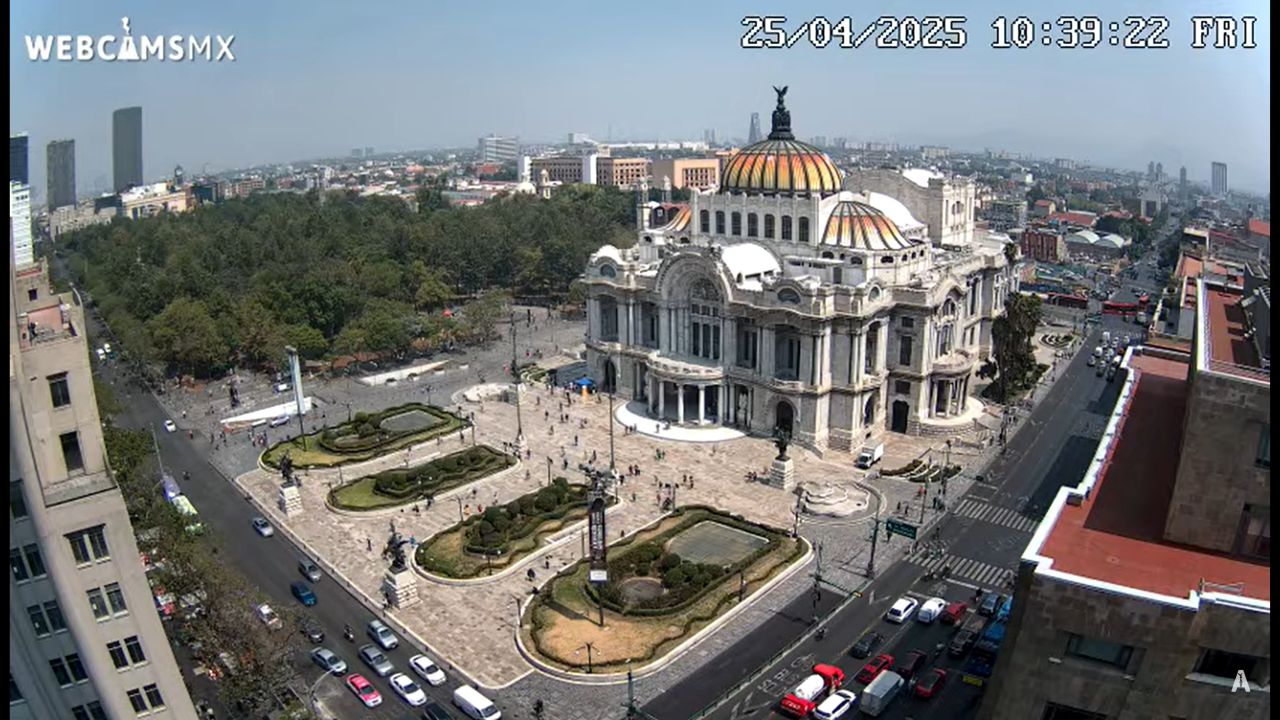 Palacio de Bellas Artes Live Camera in Mexico City