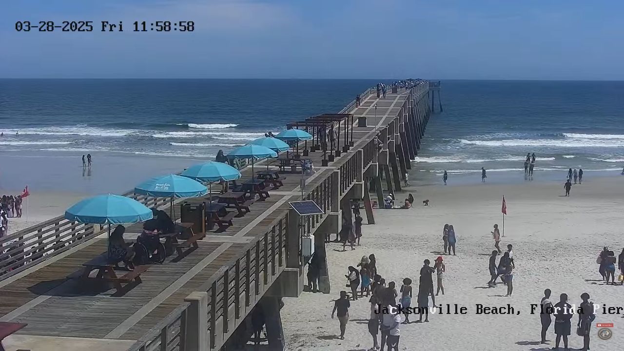 Jacksonville Beach Pier Live HD Webcam | Florida