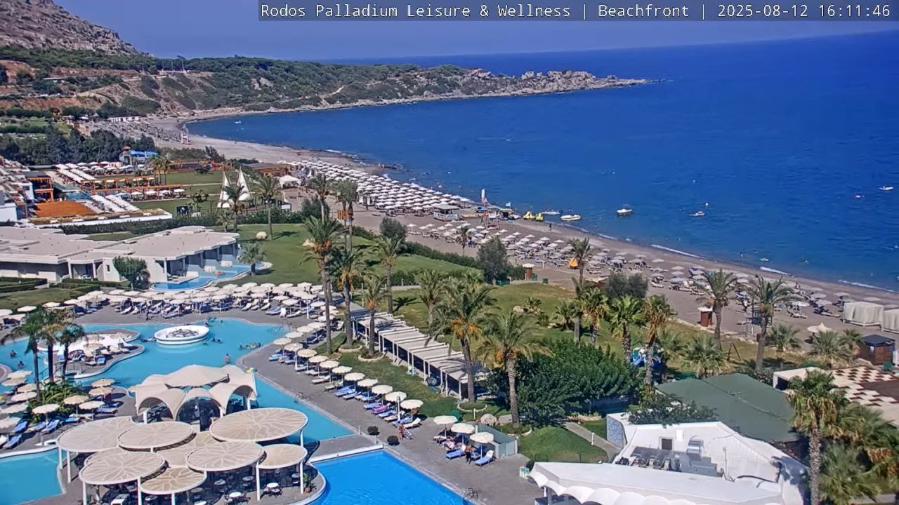 Rodos Palladium Hotel Webcam – Faliraki, Greece