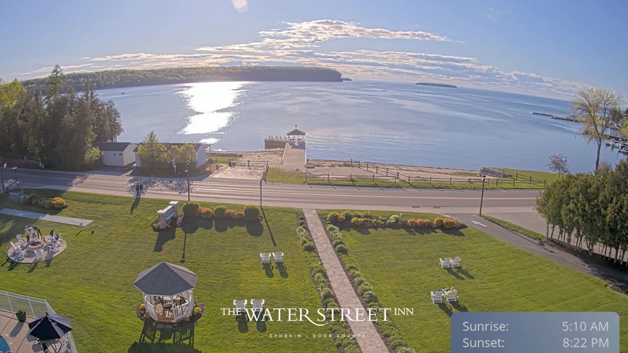 Live Webcam Water Street Inn, Ephraim WI