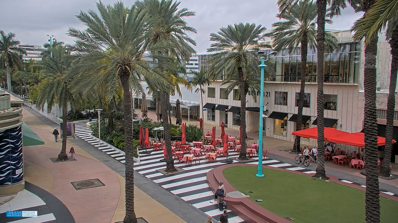 Lincoln Rd South Beach Live Webcam, Miami