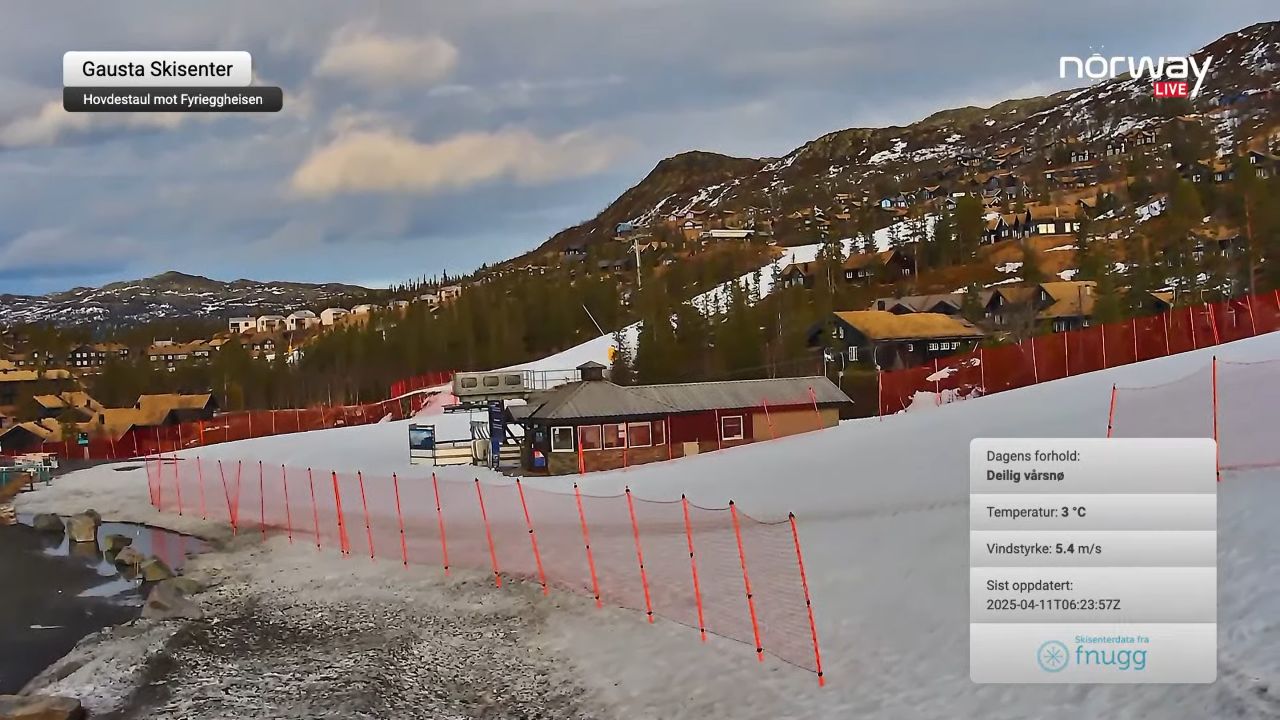 Webcam Gausta Ski Center – Telemark, Norway