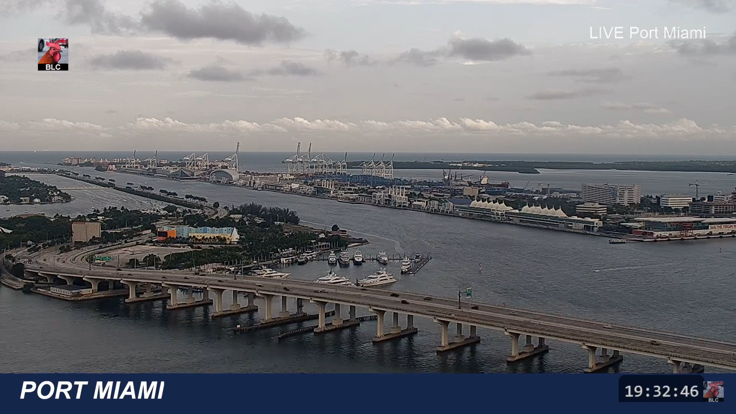 Port Miami Webcam – Live HD Video – Florida
