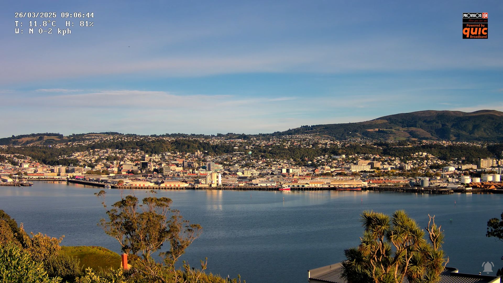Dunedin, New Zealand Live Webcam