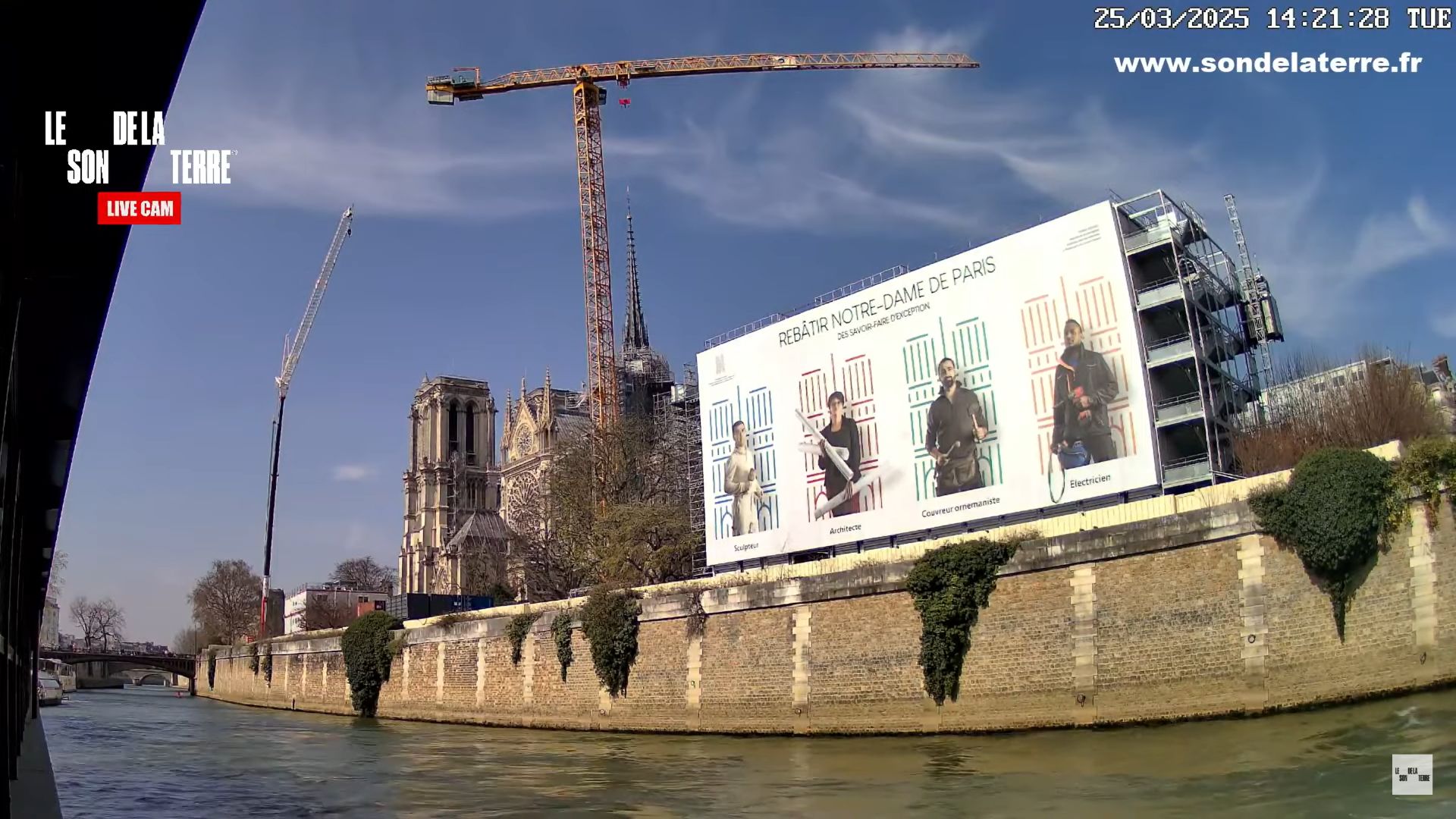 Live Webcam Notre Dame, Paris, France – Le Son de la Terre