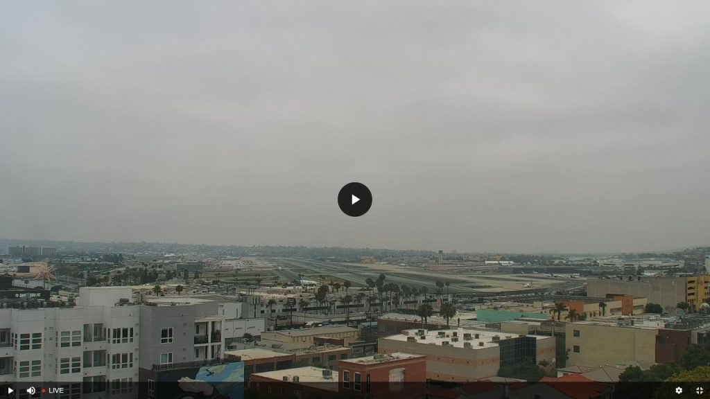 San Diego Lindbergh Airport - Live Webcam Facing The Bay