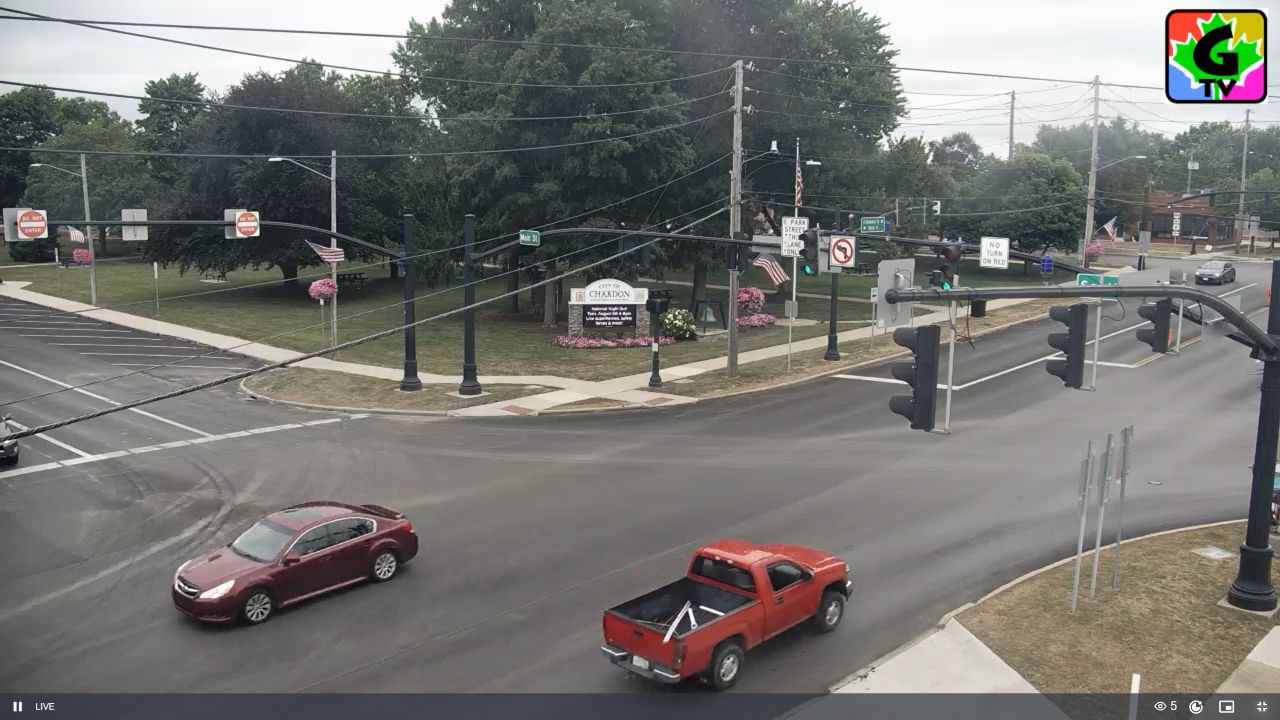 Live Webcam Chardon, Ohio – Main Square