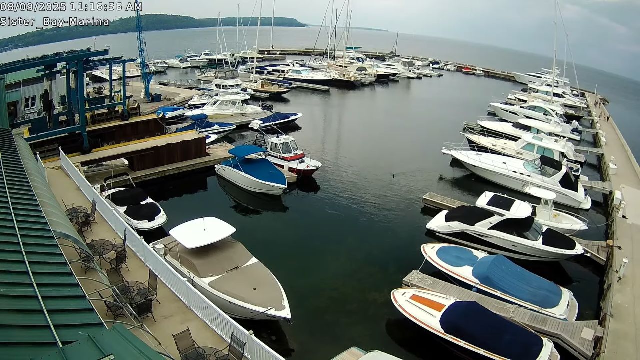 Live Webcam Yacht Works Sister Bay, Door County, WI