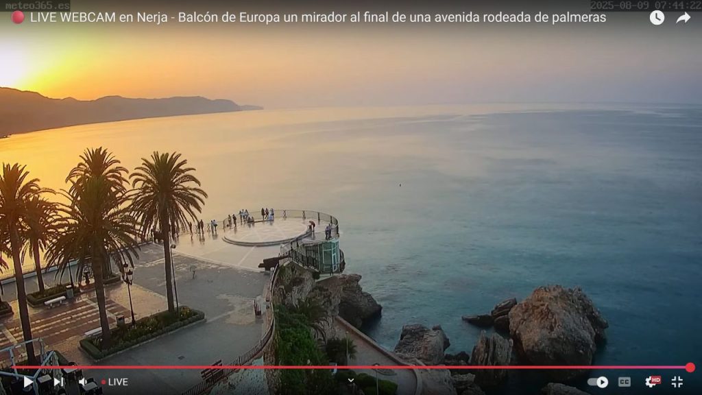 Live Webcam In Nerja, Málaga, Spain - Balcón De Europa