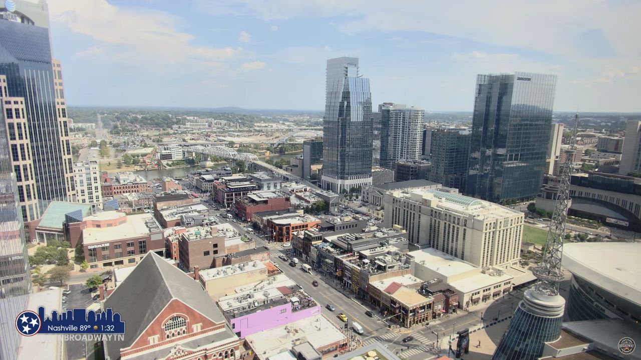 Lower Broadway Downtown Nashville, Tennessee, USA