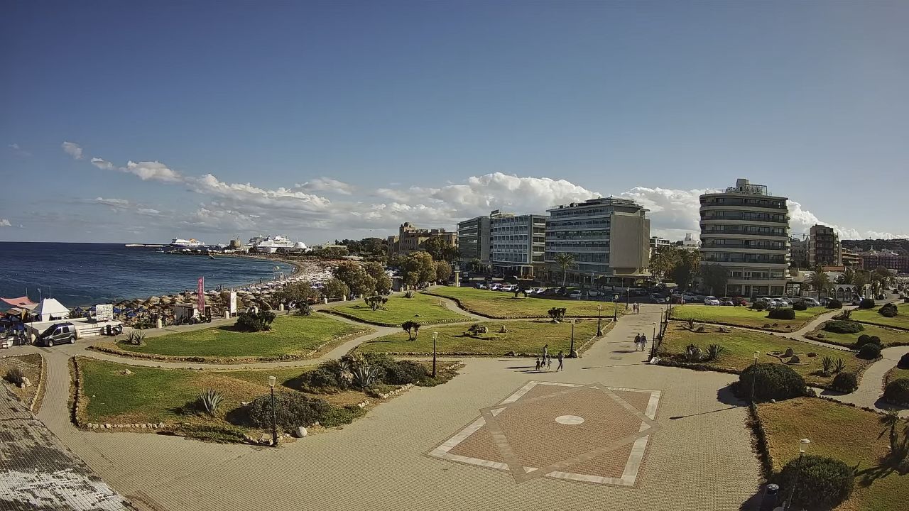 Enydreiou Square Live Webcam – Rhodes, South Aegean