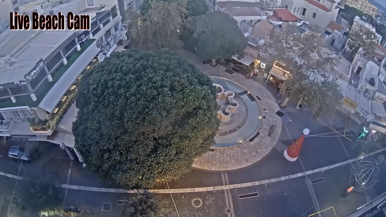 Live Webcam Heraklion, Crete, Greece – Morosini Lions Fountain