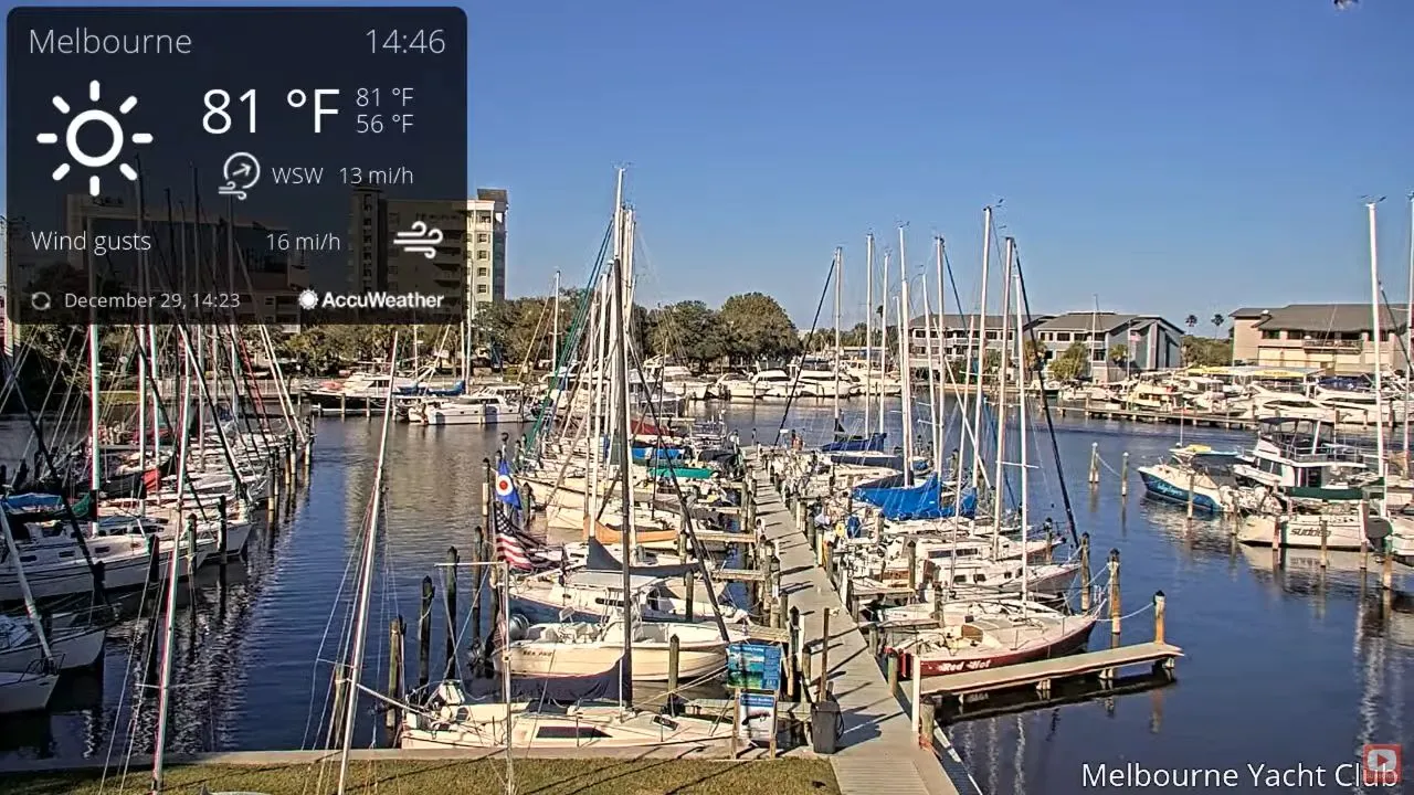 Live Webcam Melbourne Yacht Club – Melbourne, Florida