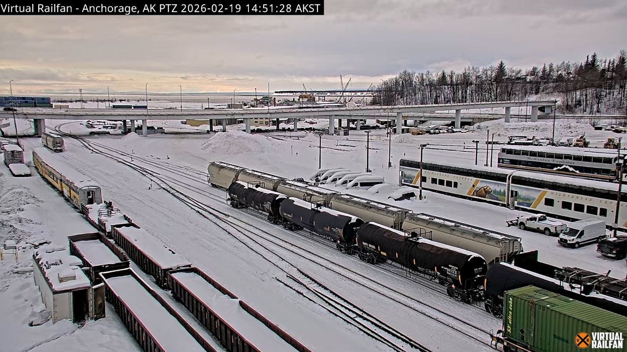 Alaska Railroad Anchorage Yard Live Webcam