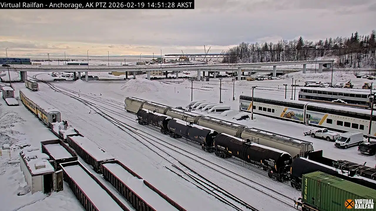 Alaska Railroad Anchorage Yard Live Webcam