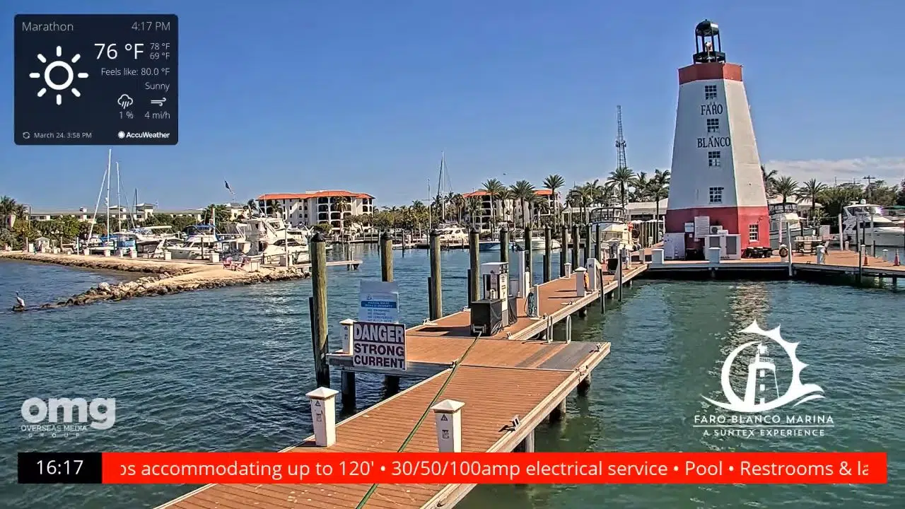 Faro Blanco Lighthouse Live Webcam – Marathon, Florida