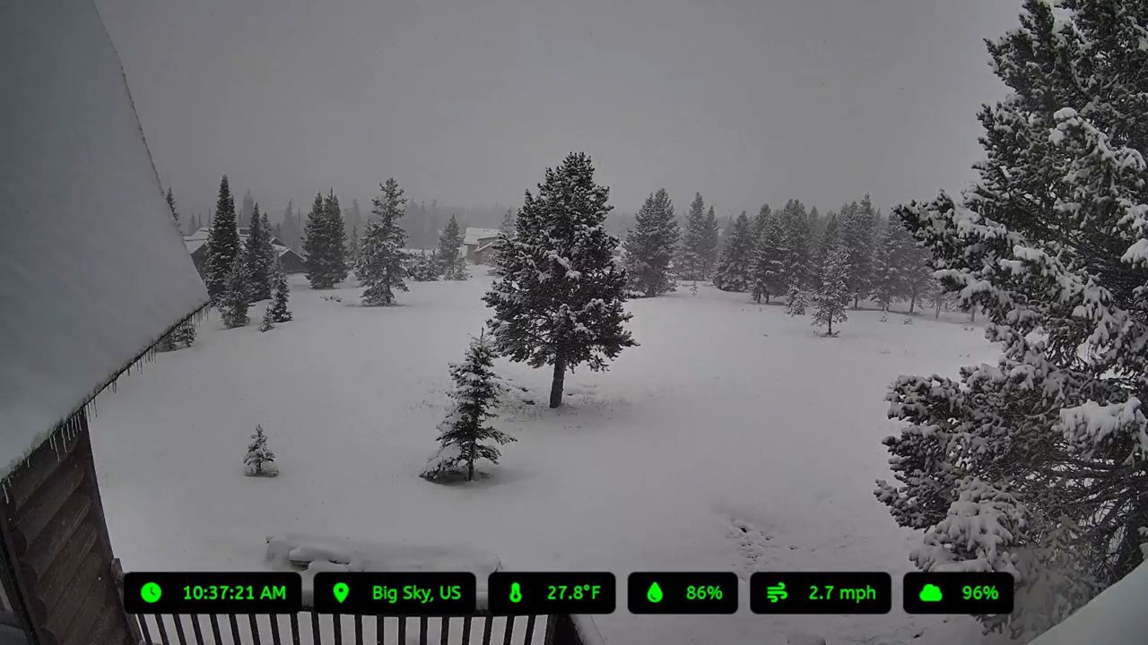 Big Sky, Montana Live Snow Cam