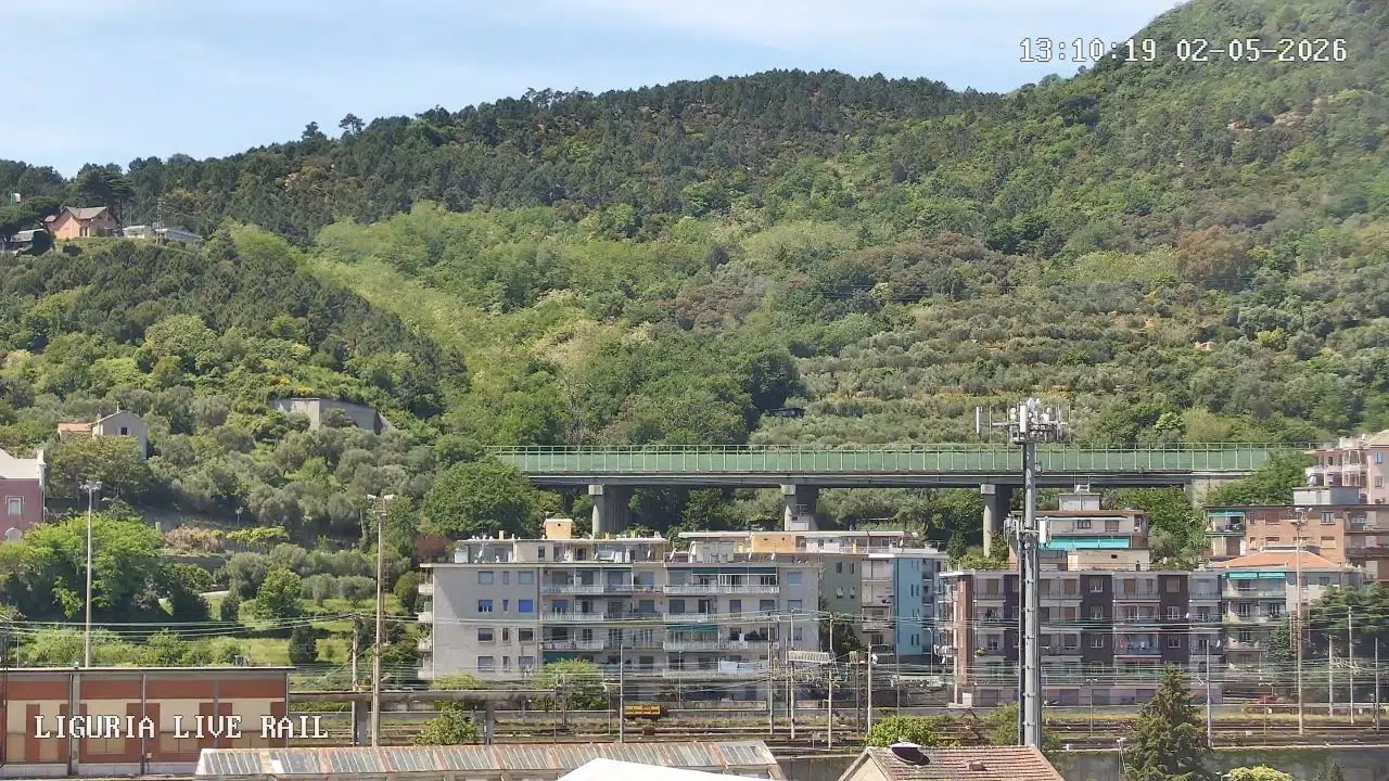 Savona Railway Live Webcam -Liguria, Italy